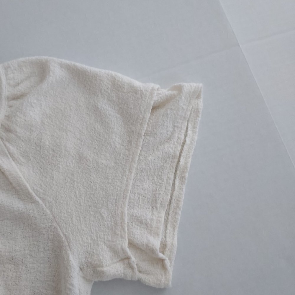 Madewell Texture & Thread Ruffle Short Sleeve Top - Picture 2 of 8